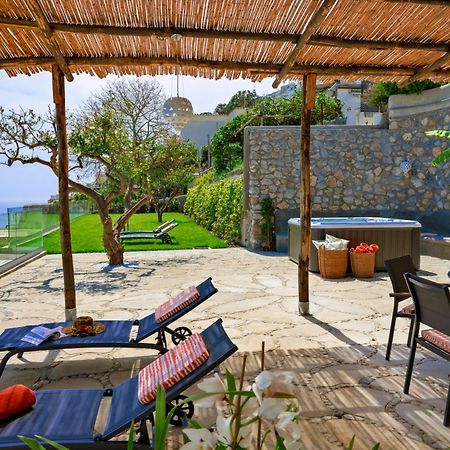 Villa Mimina - Exclusive Villa With Garden, Jacuzzi And Sea View Praiano Eksteriør billede