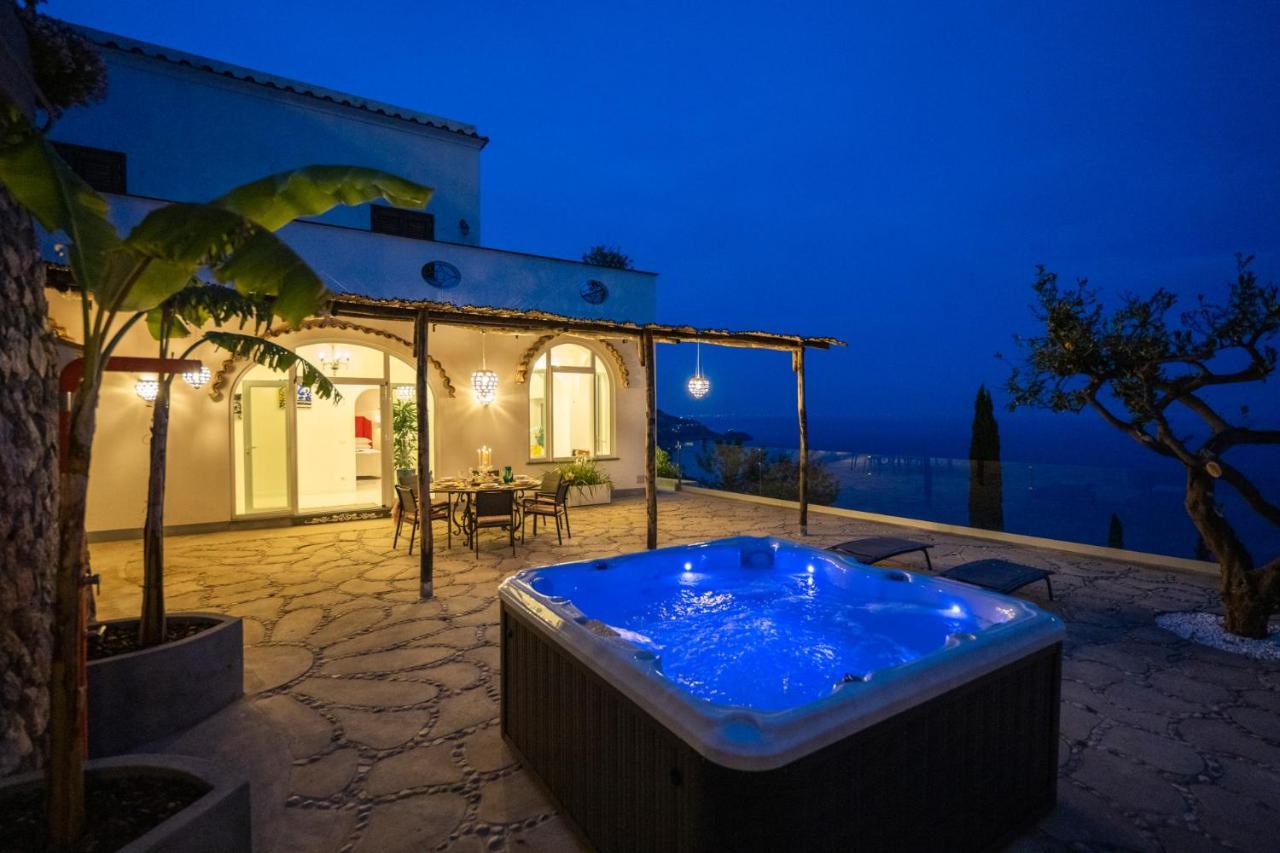Villa Mimina - Exclusive Villa With Garden, Jacuzzi And Sea View Praiano Eksteriør billede